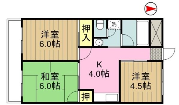 ライブタウン中村・の物件間取画像